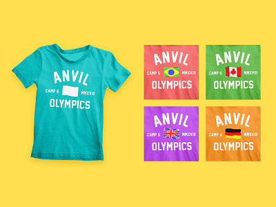 Anvil Olympics Shirt camp craft customizable design kids camp kids clothing olympics shirt design summer camp t shirt t shirt design