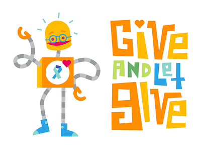 Ben-E the Benevolent Robot character character design charitable impact charity illustration illustration design product illustration