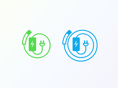 EV Chargers Icons: Short/Long