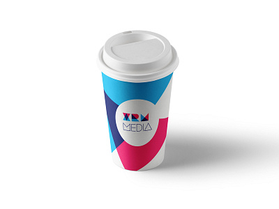 XRM MEDIA bright cup light logo media xrm
