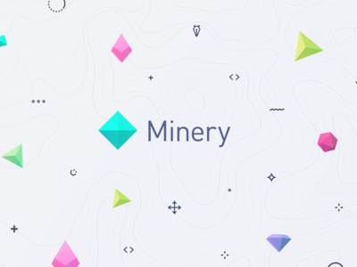 Minery Logo Process coding development logo map mine minery process topography