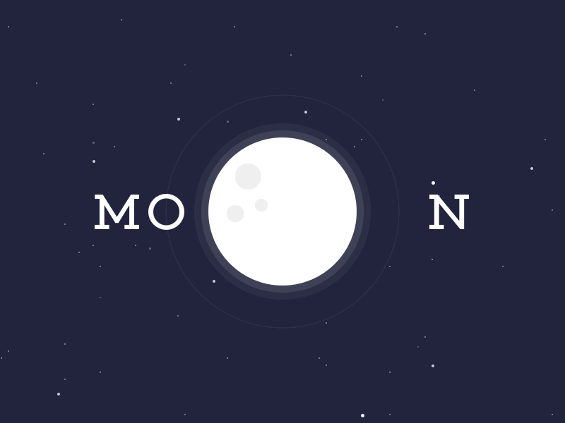 The Mo⊚on animation dark moon planet space stars