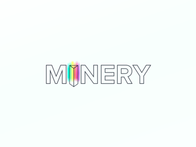 Minery Prism Logo logo mine minery outlines prism rainbow