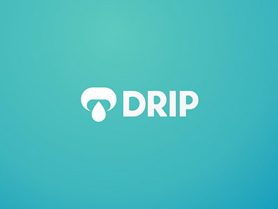 Drip Logo blue bubble drip drop gravity logo logotype pods water