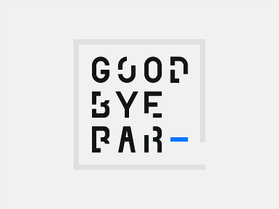 Goodbye Bar Logo cut kit logo logotype modular sketch template ui