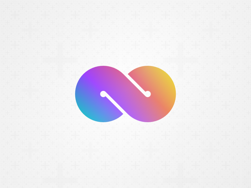 Infinity Logo (free source) fractal gradient cycle round build logotype logo infinity loop
