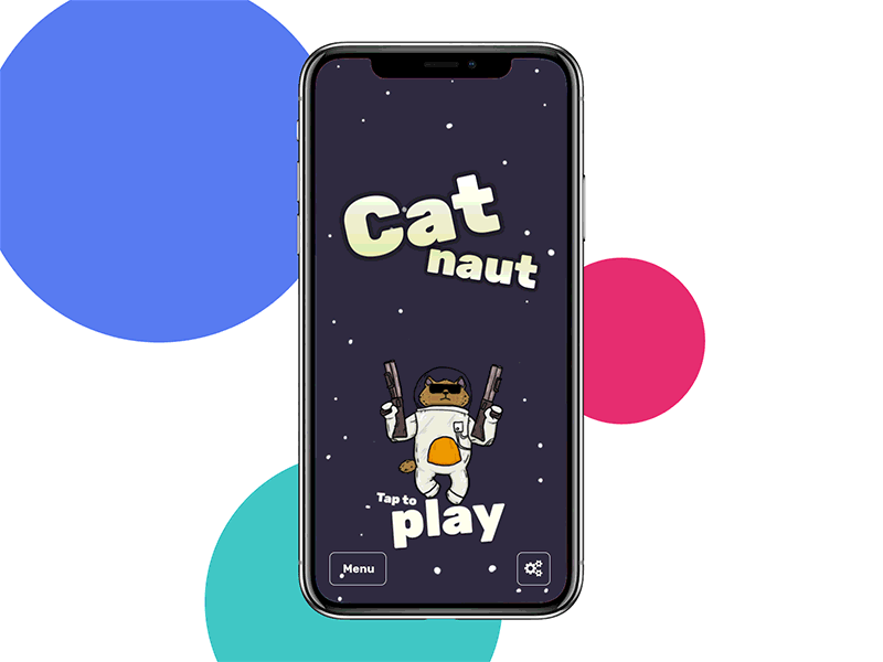 Catnaut Game Intro Animation animation astro cat infinite planets sci space stars