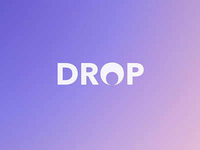 Drop Logo 4 letters avenir avenir next bold experiment fonts geometric simple typography