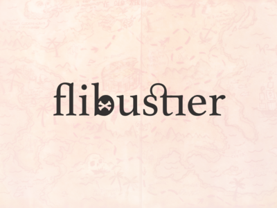 Flibustier Pirate Logo experiment flibustier ligatures logo map pirate treasure typography