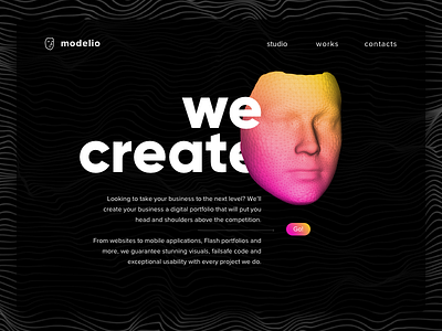 Modelio Website 3d modelling create dark lines shapes website