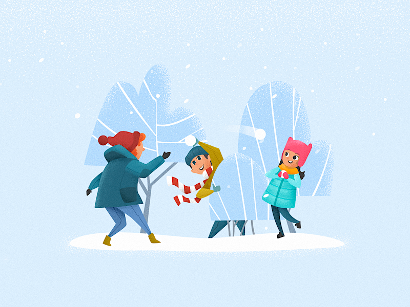Snowball Battle blue freezing battle fight snowball cold winter textures