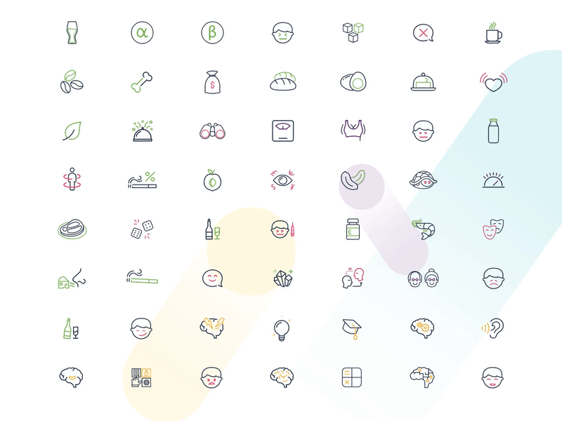 Genomelink Animations animated icons animation animation 2d animationcss biology css dna genome line icons traits vector