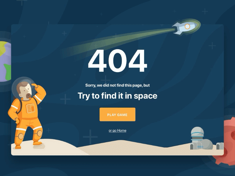 Karmabot 404 Page Game Concept asteroids concept explorer flying game karma karmabot mars rocket rocketship scrolling space