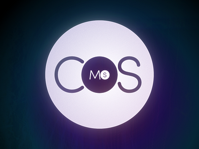 Cosmos Logo ball cosmos dark logo logo alphabet osmos realm space start typography universe