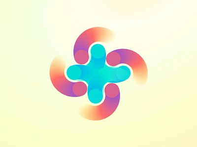 Slack-Inspired Mandala gradients logo mandala slack