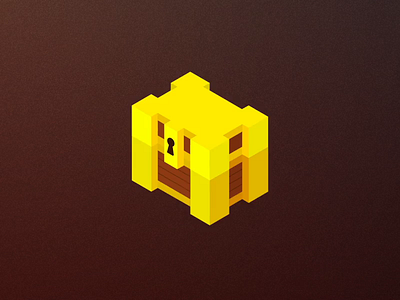 Loot Box Opening Animations animation box chest coins illustration loot space treasure treasure chest voxel voxelart yellow