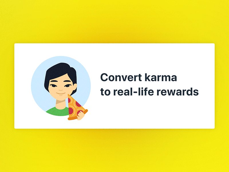 Karma Rewards Animation animation appreciation cart chat karma karmabot onboarding recognition reward slack slack bot slide