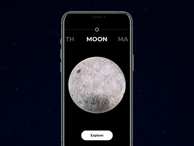 Moonshine App animation exploration mobile app moon sci fi video