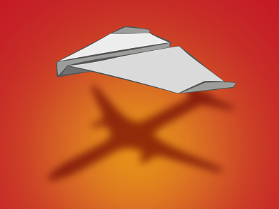 Aerospace Engineering aeroplane aerospace airplane engineering mechanical paper plane shadow vector