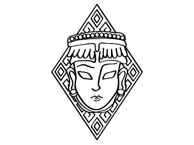 Logo branding goddess indian logo mayan