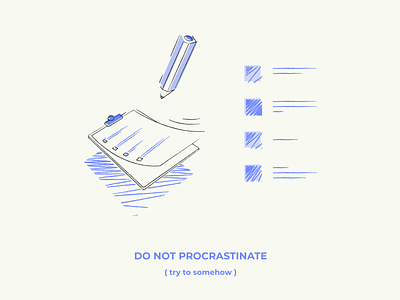 Procrastination illustration illustrator procrastination ui vector vector illustration visual design webdesign