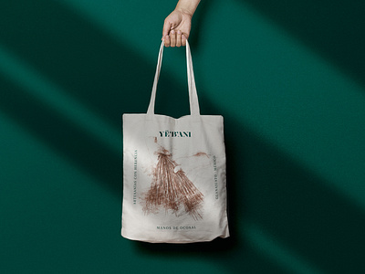 Y'Ë'BANI 04 artisan brand branding craft earth graphic design green guanajuato handcraft leaf logo mexico pine shadow totebag