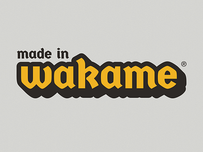 Made in Wakame Studio art branding design illustration illustrator lettering logo typography vector web