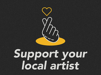 Support your local artist art artist branding design illustration illustrator local logo support support local artists vector vector illustration