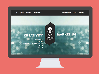 Design Shopp Redesign agency flat html portfolio responsive typography video