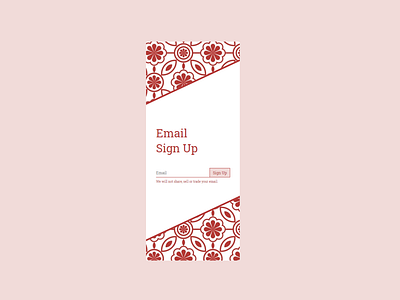 Patterned Sign Up Form codepen coding contact form contact us layout pattern signup signup form web
