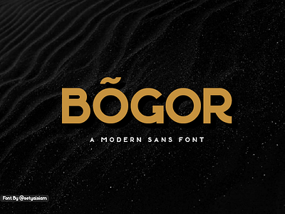 A Professional Font " BOGOR"