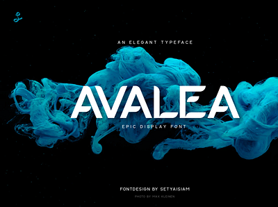 An elegant typeface "AVALEA". design display font font awesome font design fonts setyaisiam type typeface typography