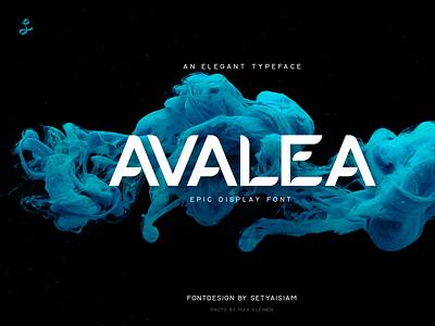 An elegant typeface "AVALEA".