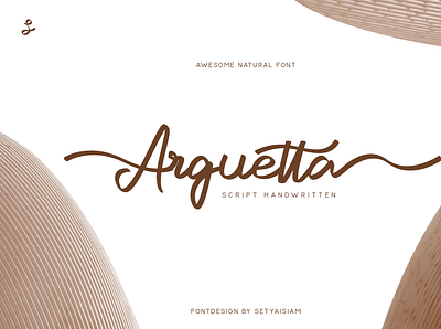 Arguetta Script Handwritten font font awesome font design fonts handwritten font script setyaisiam type typeface typography