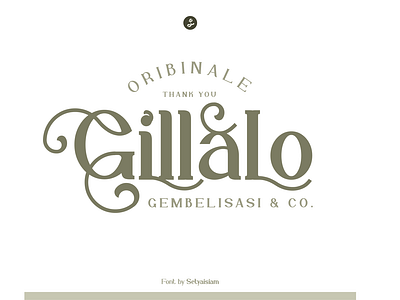 Serif Font Family - Gillalo