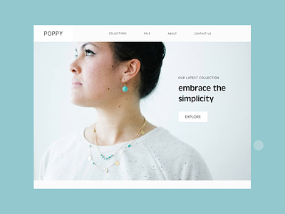Online Store Concept clean imaginarycloud jewellery minimalist online shop ui ui design website