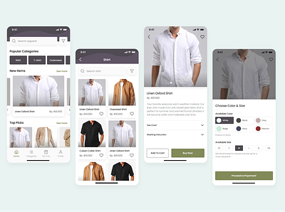 Fashion Mobile App Exploration mobile app mobile ui ui ui design ui exploration