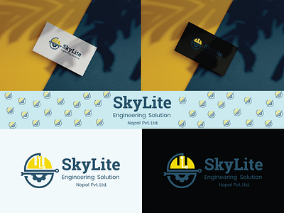 Logo for SkyLite Engineering Solutions branding logo nepal