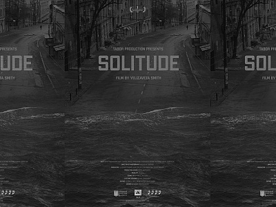Poster for film "Solitude" art direction design film festival film poster graphic design poster poster art solitude