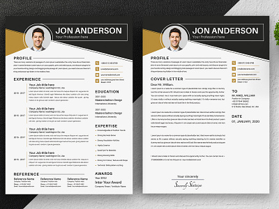 Resume template 2 page resume a4 bundle classic resume clean cv clean resume cover letter education job application job resume minimalist resume modern objective resume resume download resume layout resume template simple student template