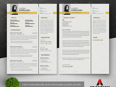 Resume template 2 page resume a4 classic resume clean cv cover letter job resume resume resume download resume layout resume template