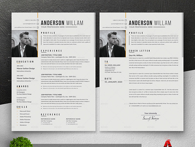 Resume template 2 page resume a4 bundle classic resume clean cv clean resume job resume minimalist resume resume download resume template