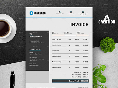 Invoice template invoice invoice design invoice template