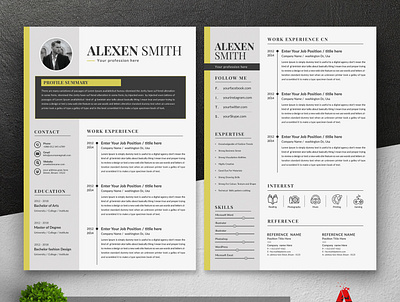 Resume template bundle classic resume clean cv clean resume cover letter design job resume minimalist resume resume resume download