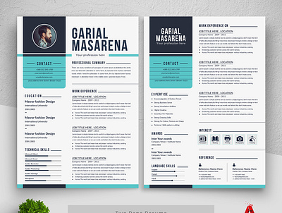 Resume template 2 page resume classic resume clean cv clean resume cover letter job resume minimalist resume resume download resume layout resume template template