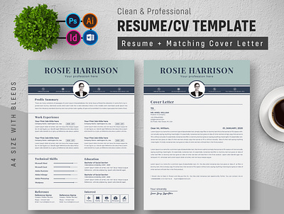 Resume template bundle classic resume clean cv clean resume job resume minimalist resume modern resume download resume template simple