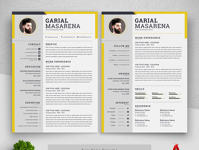 Resume template bundle classic resume clean cv clean resume cover letter job resume minimalist resume resume resume download resume template