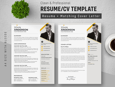 Resume bundle classic resume clean cv clean resume design graphic design illustration job resume minimalist resume resume download