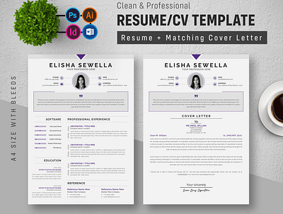 Resume bundle classic resume clean cv clean resume cv design education. illustration job job resume minimalist resume resume resume download