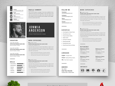 Resume Template bundle classic resume clean resume job resume resume download